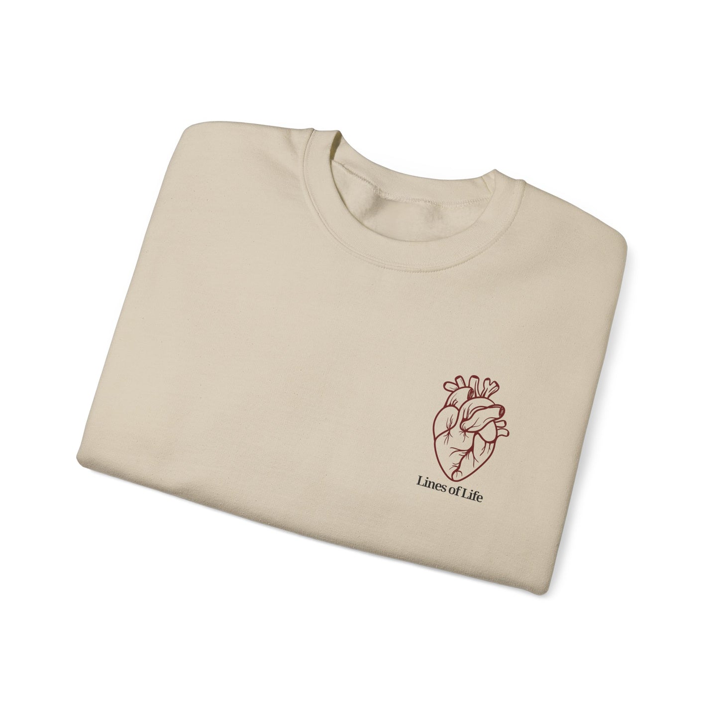 "Lines of Life" Crewneck Sweatshirt - Unisex