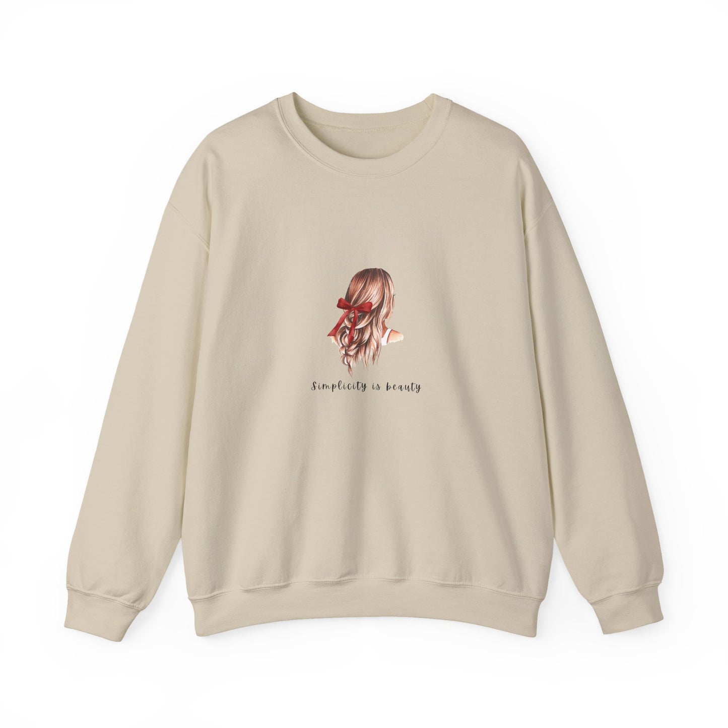 "Simplicity is Beauty" Sweatshirt - Woman