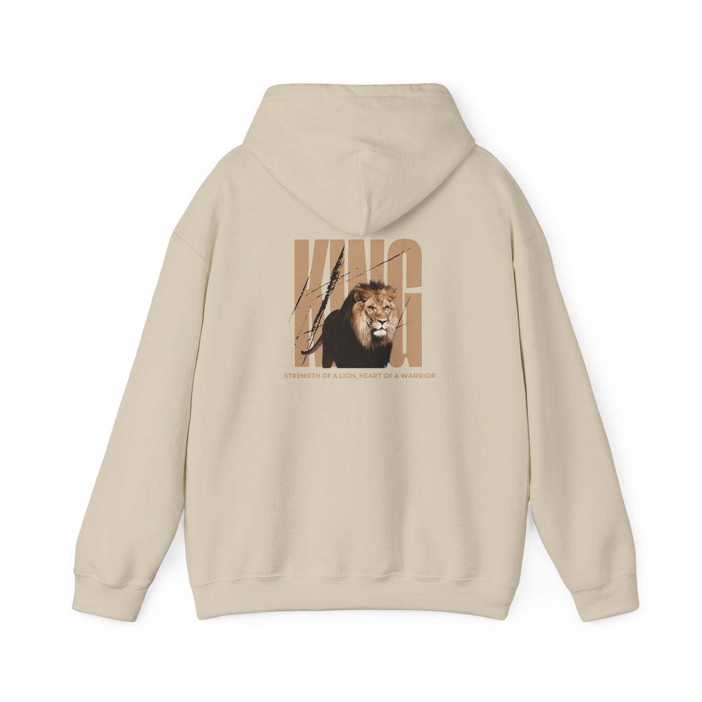 "Strength of a Lion, Heart Of a Warrior" Hoodie - Man