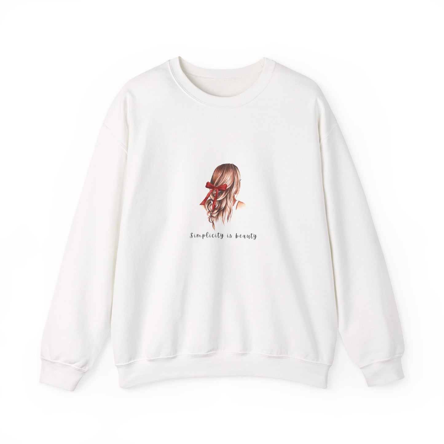"Simplicity is Beauty" Sweatshirt - Woman