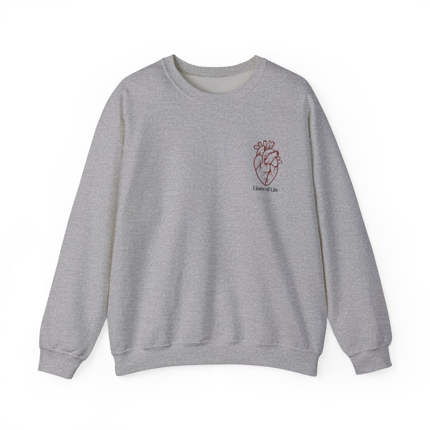 "Lines of Life" Crewneck Sweatshirt - Unisex