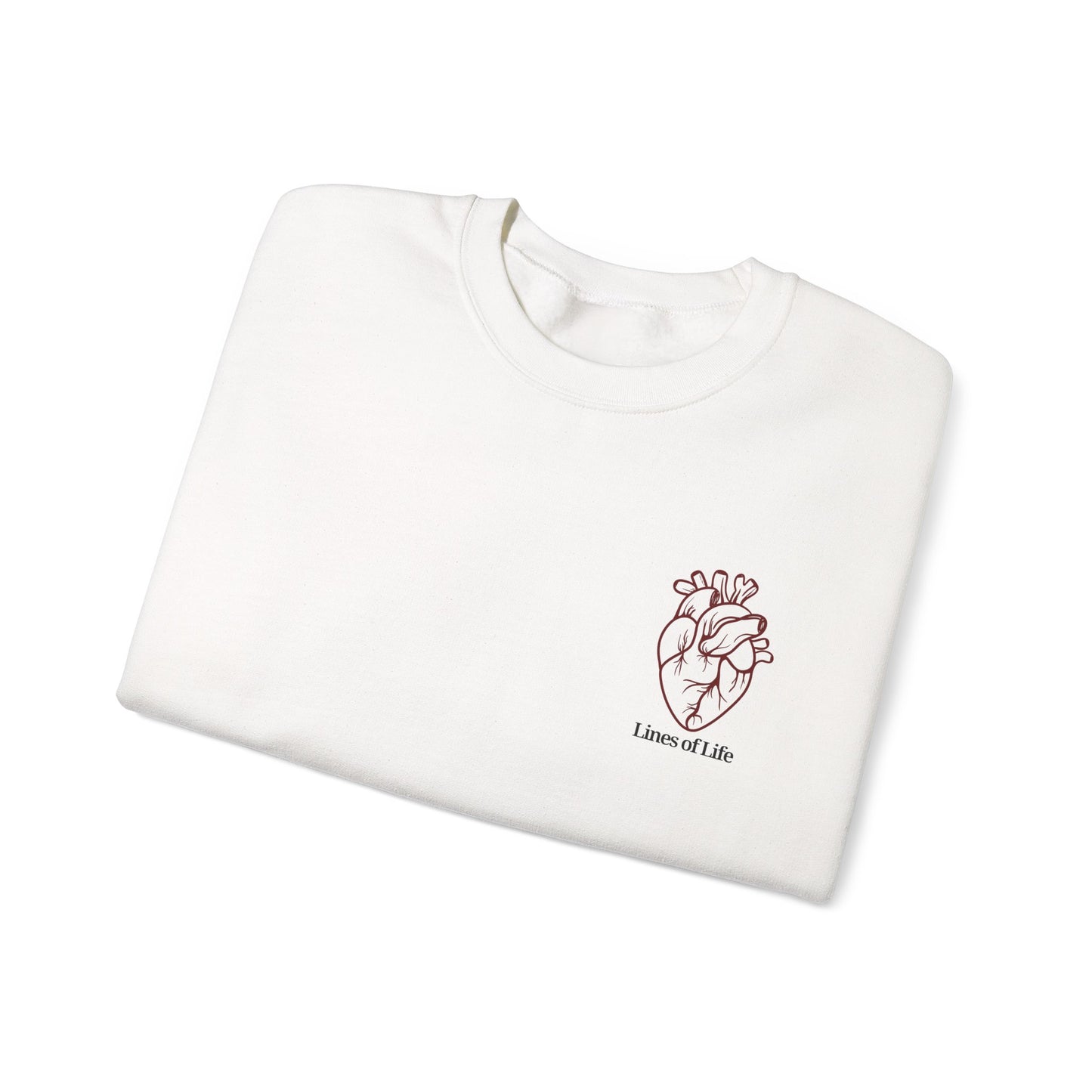 "Lines of Life" Crewneck Sweatshirt - Unisex
