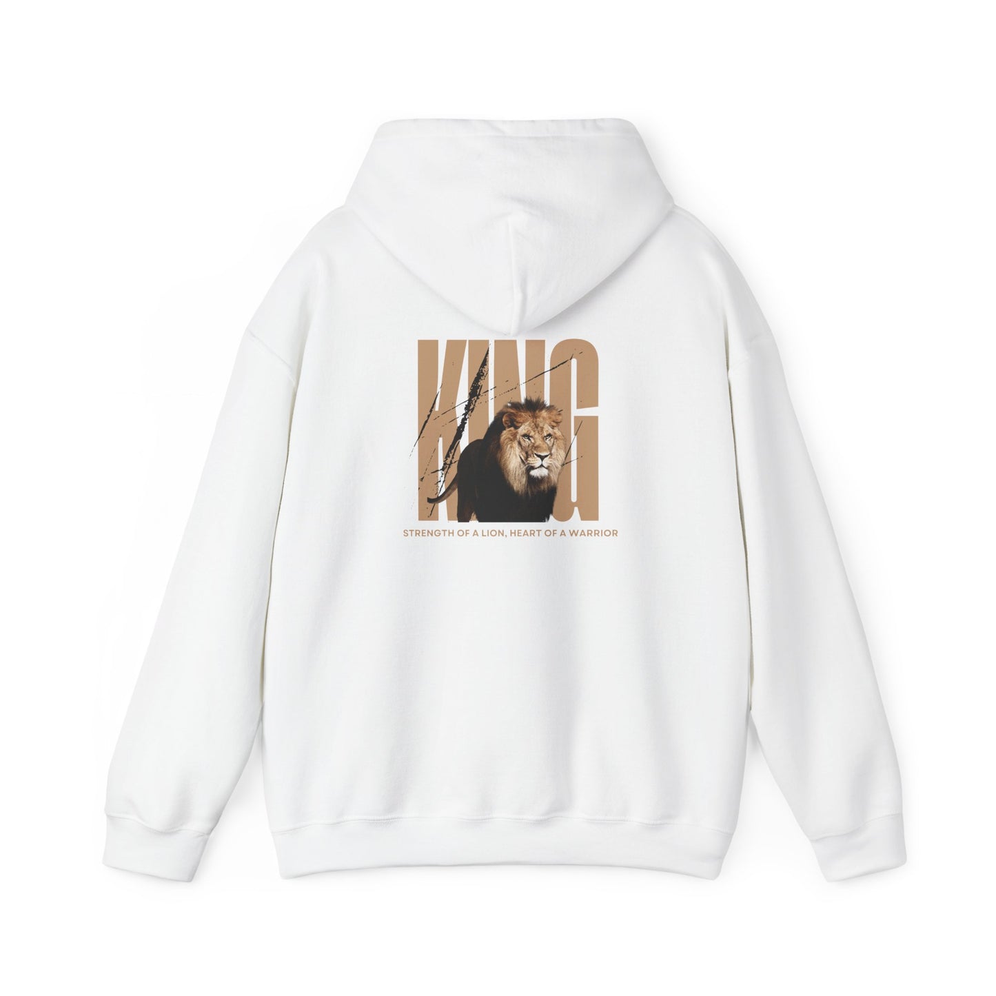 "Strength of a Lion, Heart Of a Warrior" Hoodie - Man