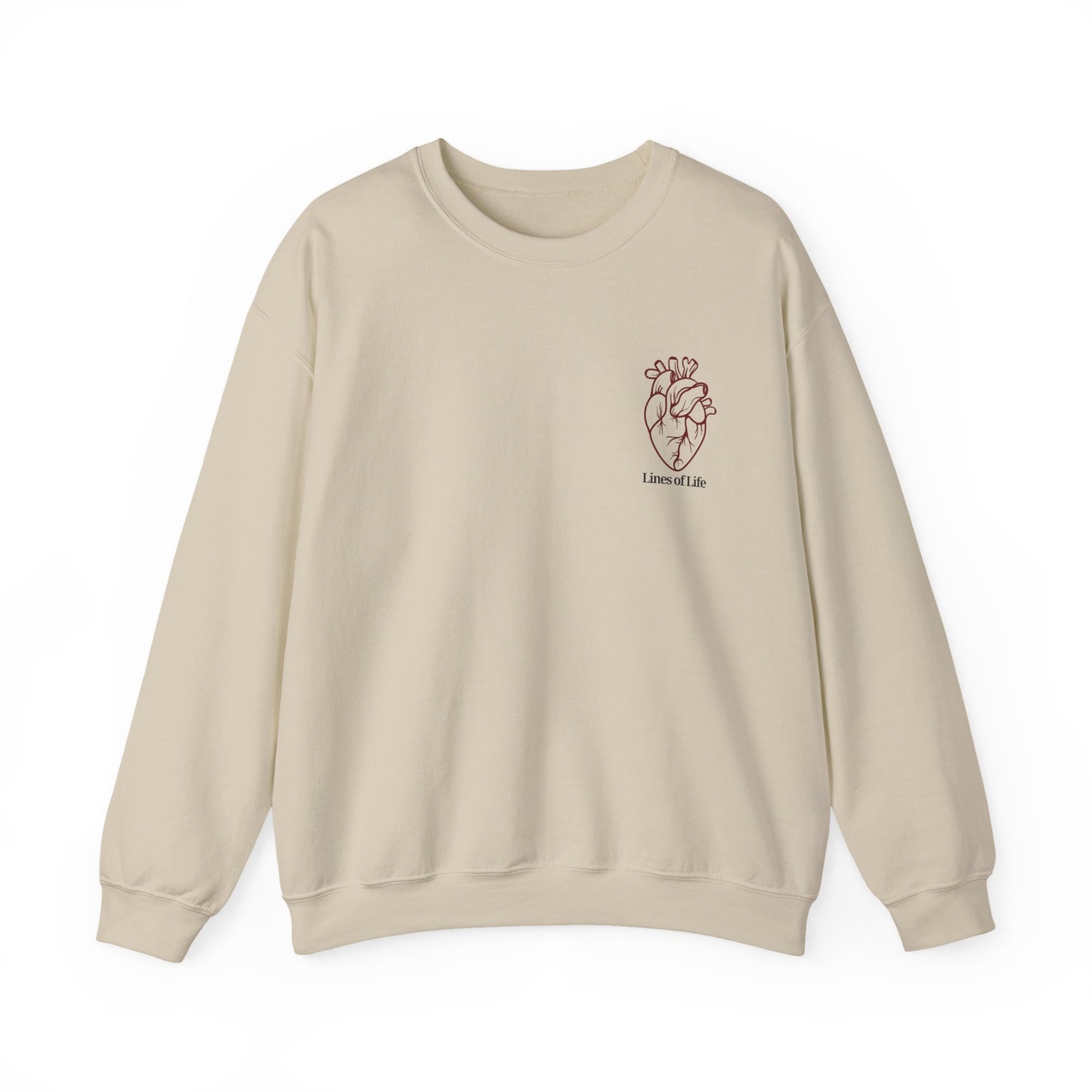 "Lines of Life" Crewneck Sweatshirt - Unisex