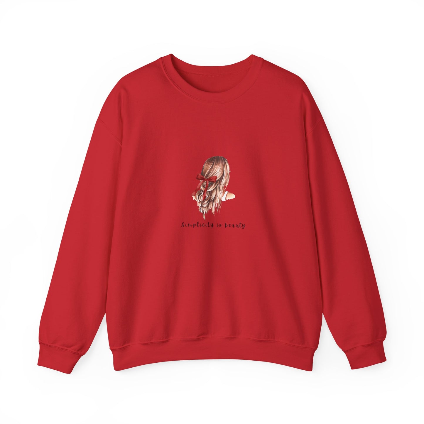 "Simplicity is Beauty" Sweatshirt - Woman