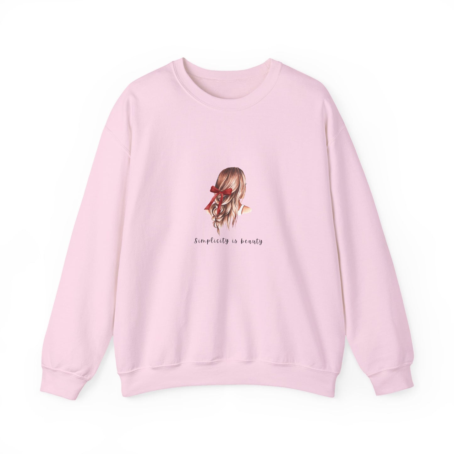 "Simplicity is Beauty" Sweatshirt - Woman