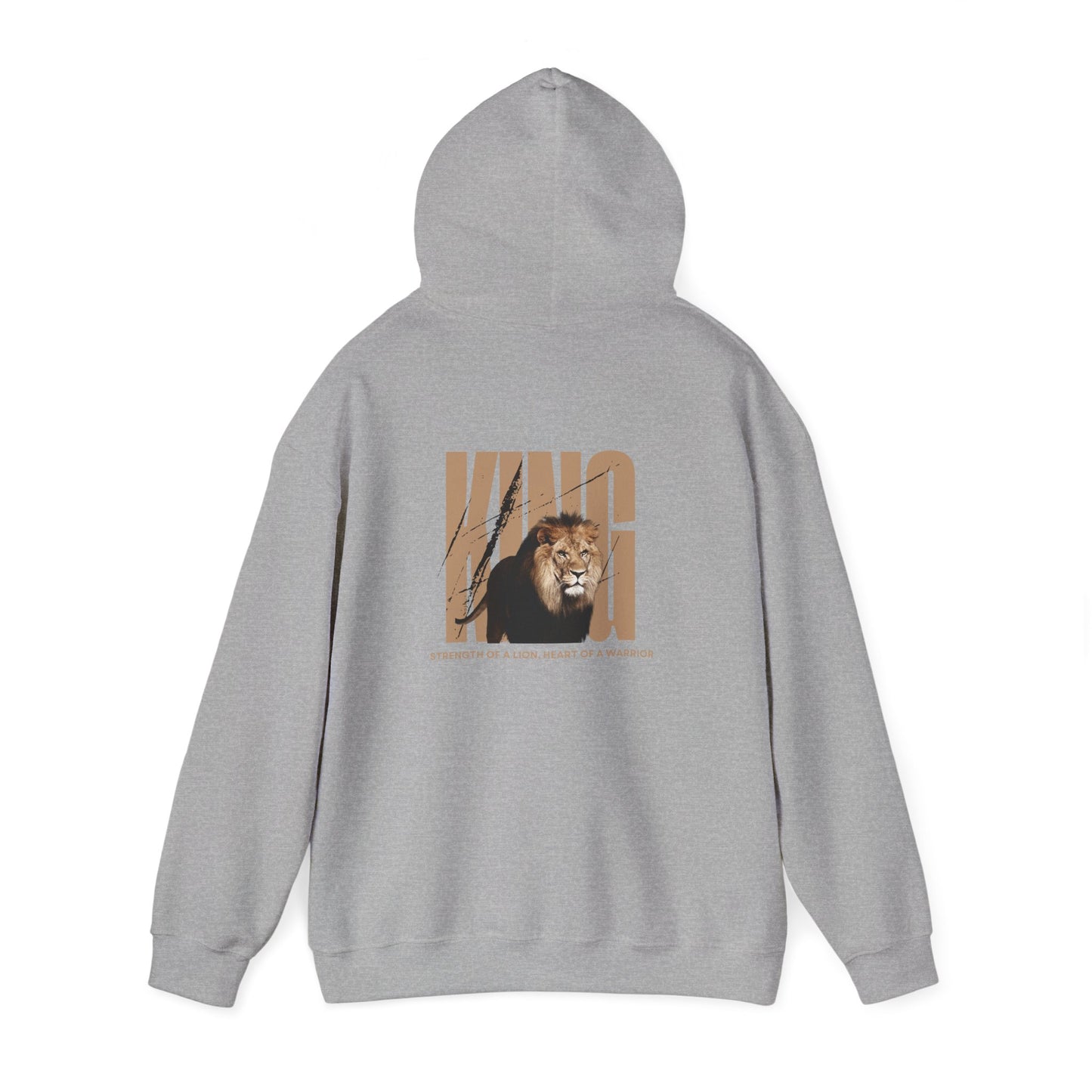 "Strength of a Lion, Heart Of a Warrior" Hoodie - Man