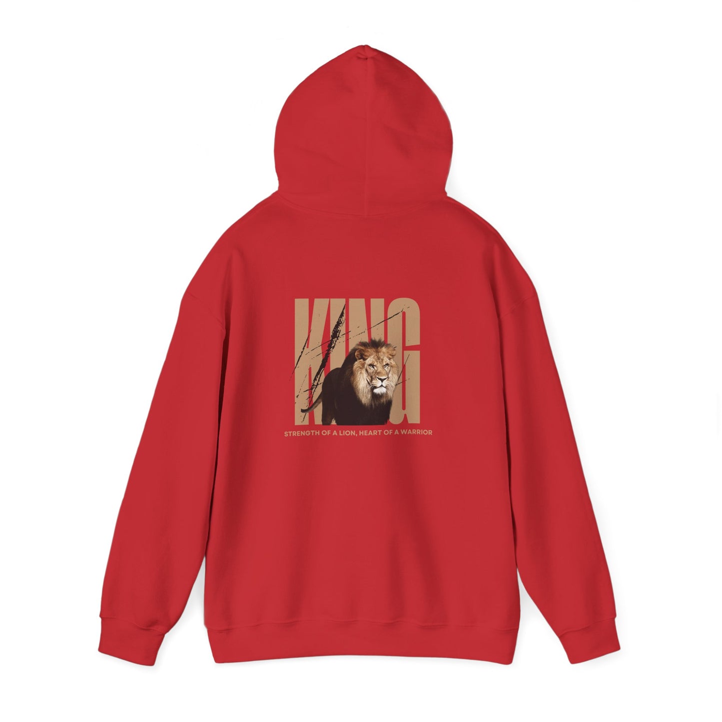 "Strength of a Lion, Heart Of a Warrior" Hoodie - Man