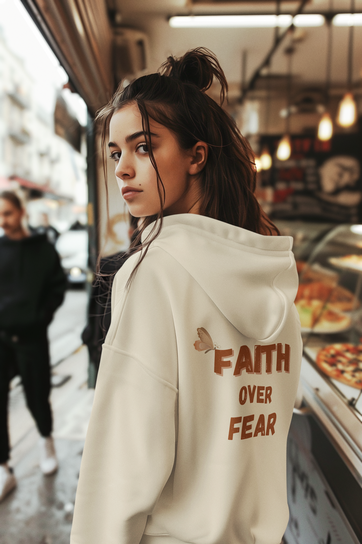 "Faith Over Fear" Hoodie - Woman