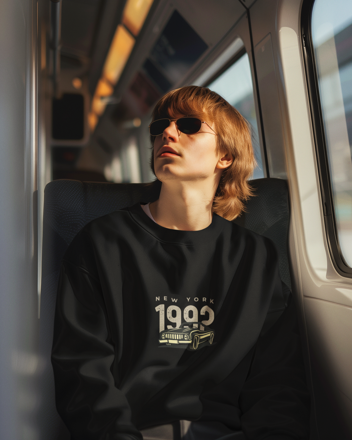 "1992 New York" Crewneck Sweatshirt - Man