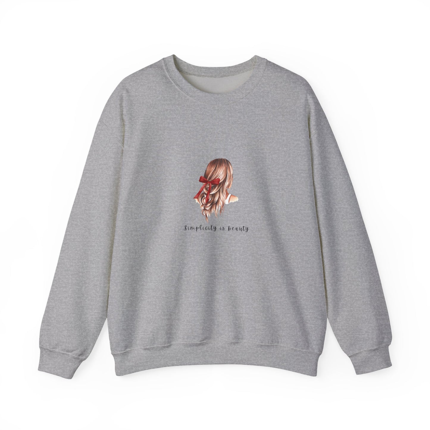 "Simplicity is Beauty" Sweatshirt - Woman