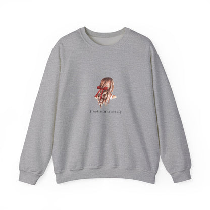 "Simplicity is Beauty" Sweatshirt - Woman