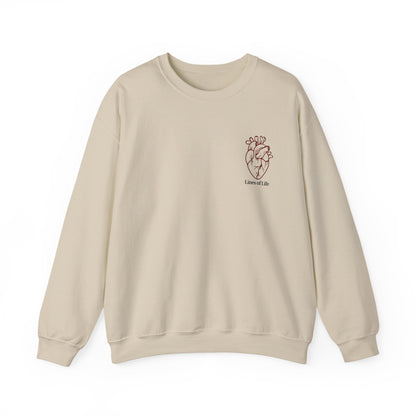 "Lines of Life" Crewneck Sweatshirt - Unisex