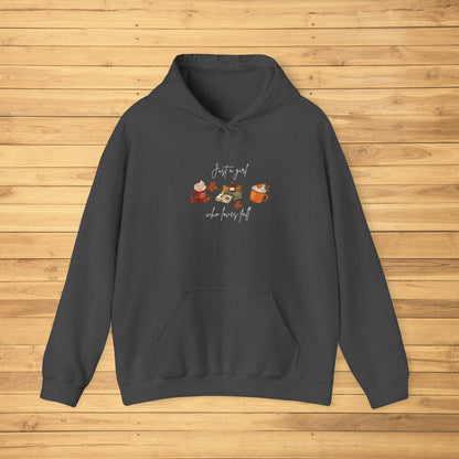 “Just a Girl Who Loves Fall” Hoodie - Woman