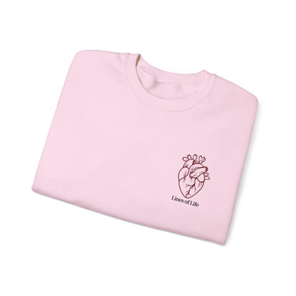 "Lines of Life" Crewneck Sweatshirt - Unisex