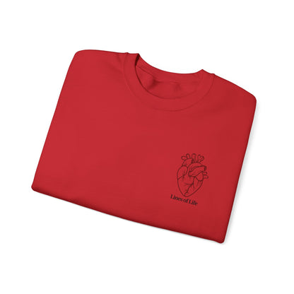 "Lines of Life" Crewneck Sweatshirt - Unisex