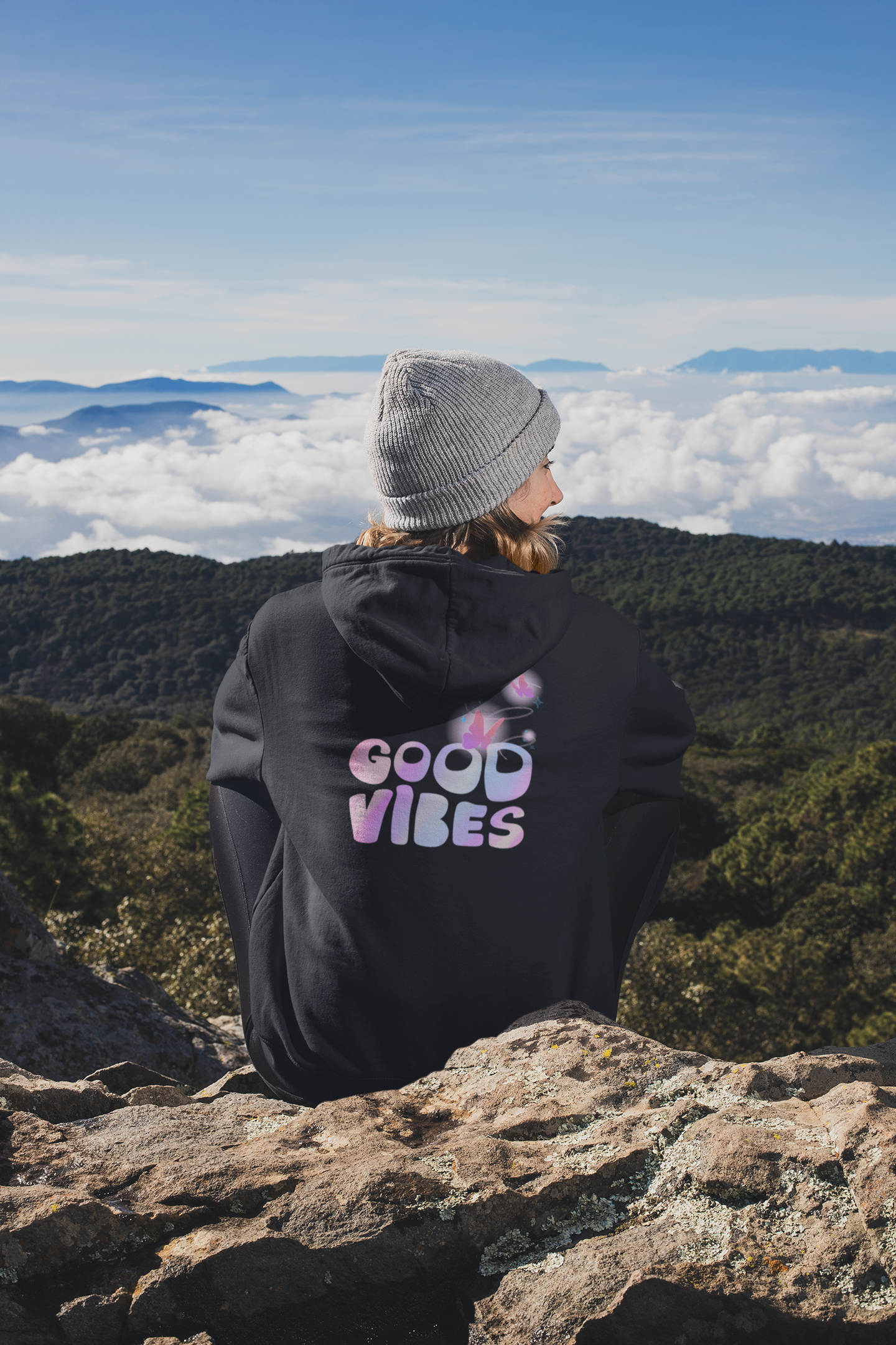 "Good Vibes" Hoodie - Woman