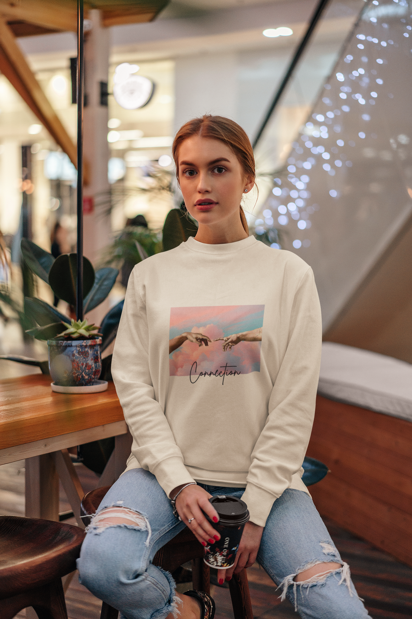 "Connection Art" Crewneck Sweatshirt - Unisex