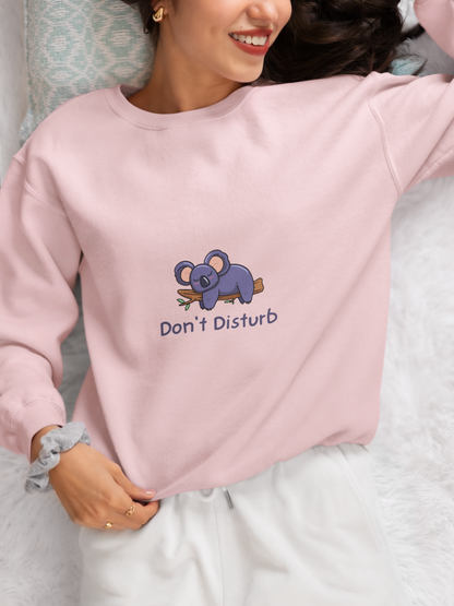 "Don’t Disturb" Crewneck - Woman