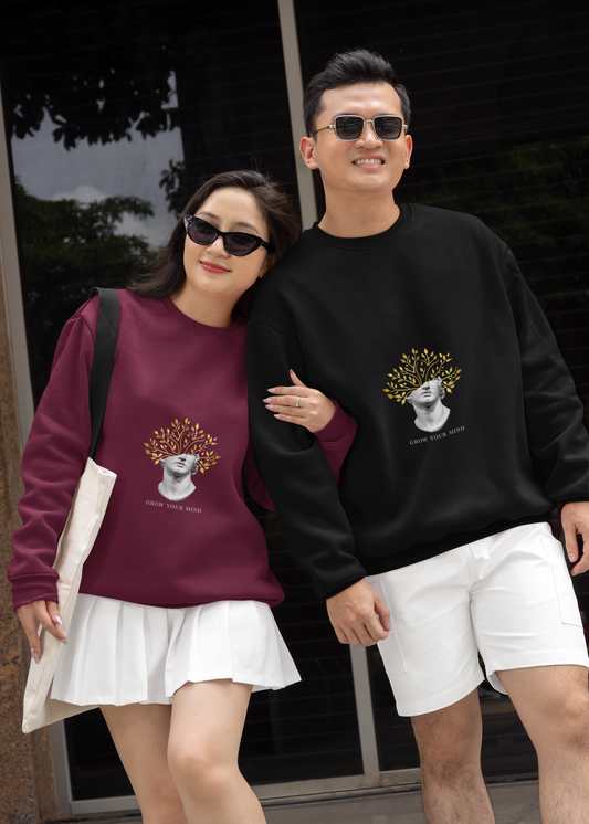 "Grow Your Mind" Crewneck Sweatshirt - Unisex
