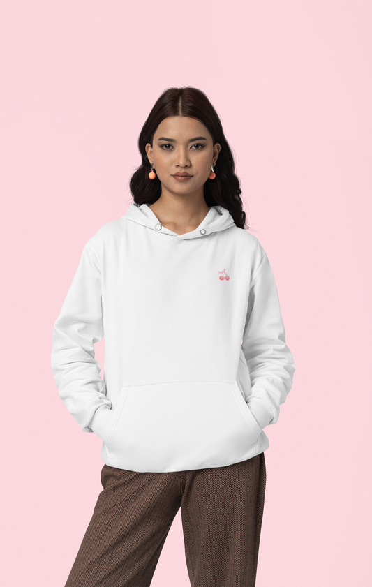 "Chic Cherry Bow" Hoodie - Woman