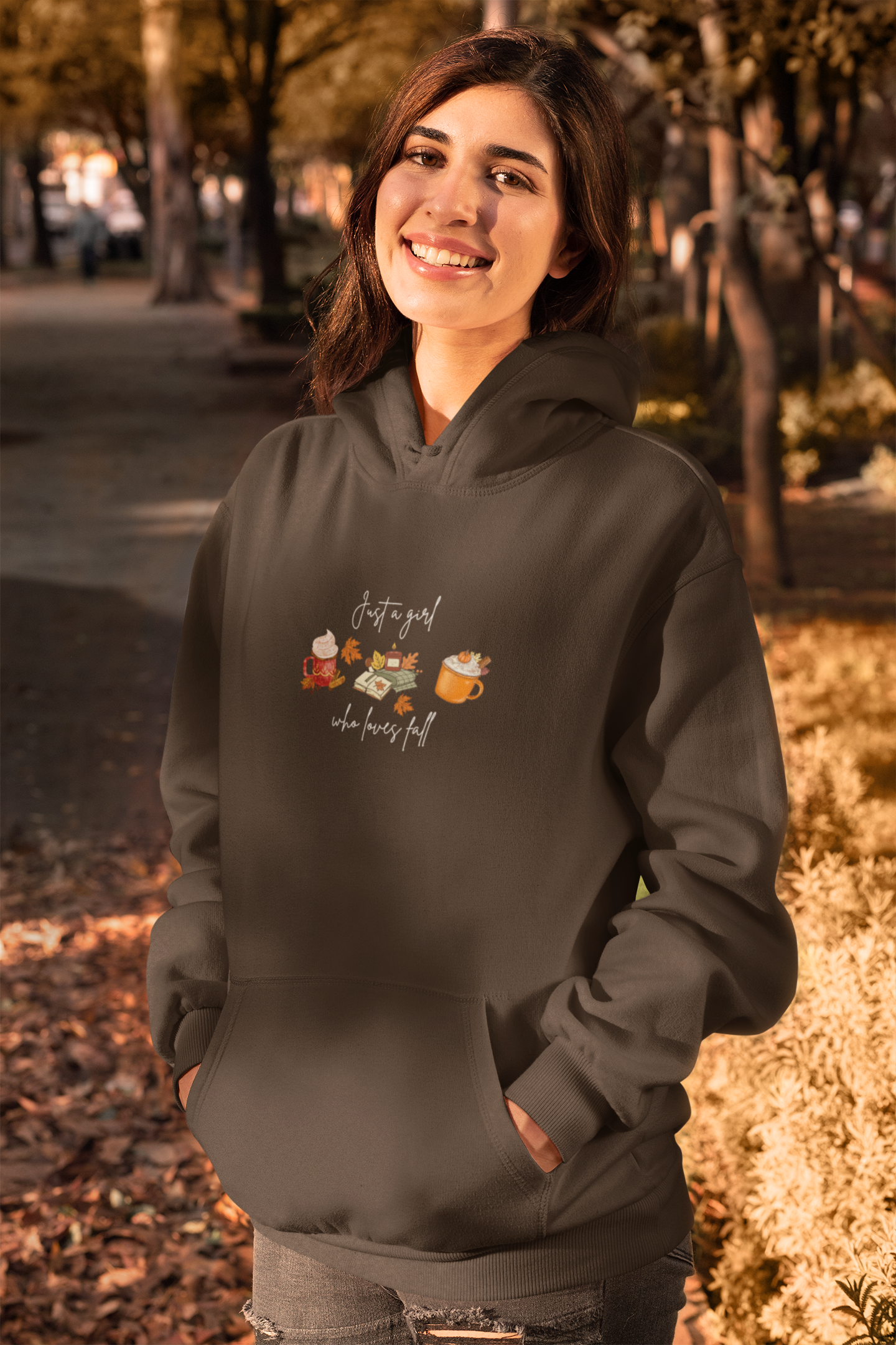 “Just a Girl Who Loves Fall” Hoodie - Woman