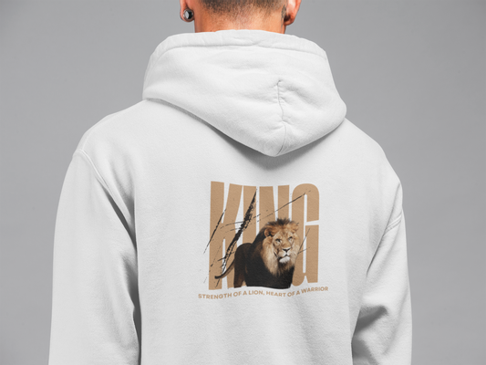 "Strength of a Lion, Heart Of a Warrior" Hoodie - Man