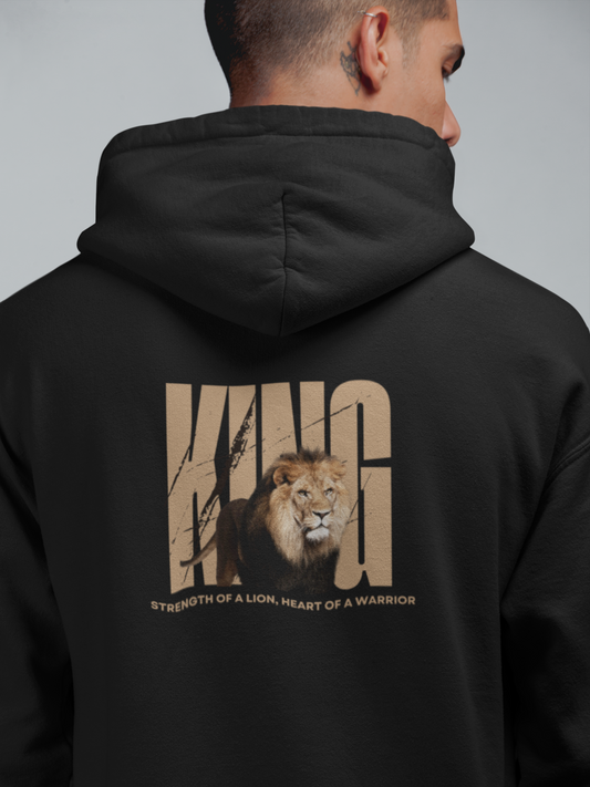 "Strength of a Lion, Heart Of a Warrior" Hoodie - Man